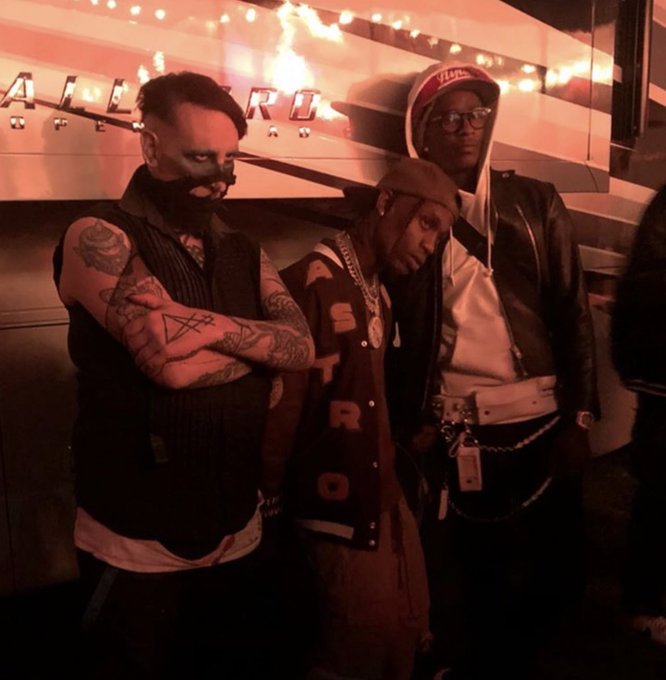 Marilyn Manson arrasó en el festival rapero&nbsp;Astroworld