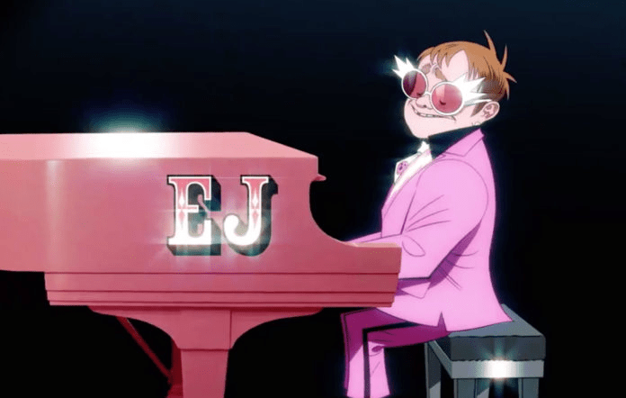 Gorillaz estrena The Pink Phantom con Elton John y&nbsp;6LACK