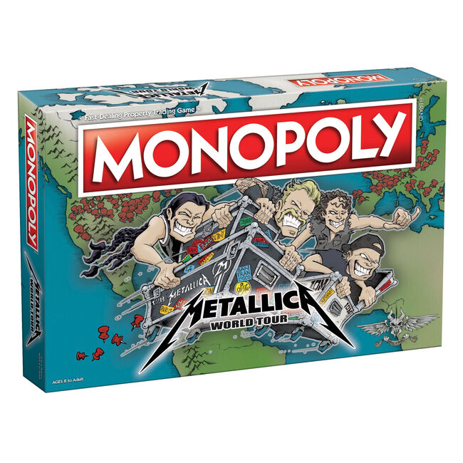 Metallica regresa a Monopoly con la edición World&nbsp;Tour
