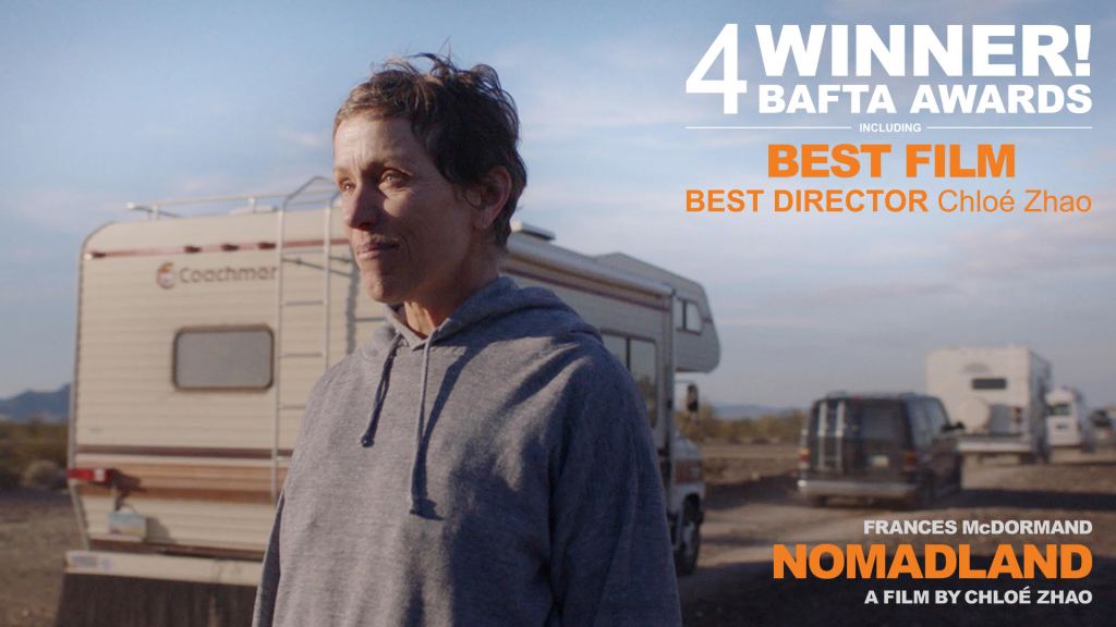 Bafta 2021: la lista de ganadores; Nomadland&nbsp;triunfa