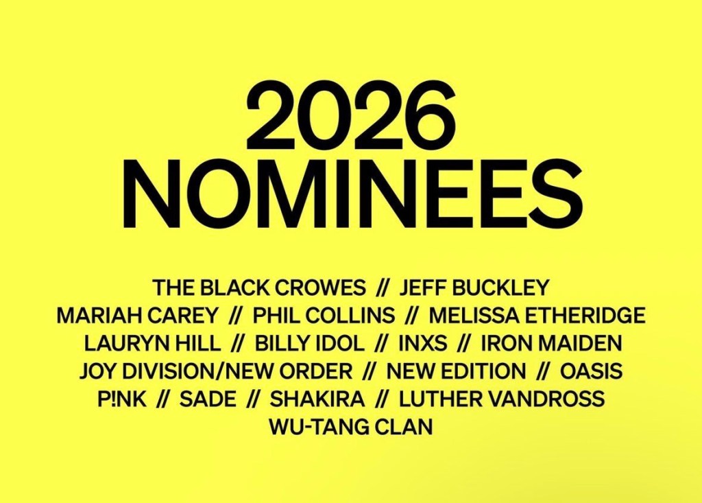 Del metal al pop latino: Shakira,&nbsp;Mariah Carey y&nbsp;Iron&nbsp;Maiden, cerca del Salón de la Fama del Rock&nbsp;2026